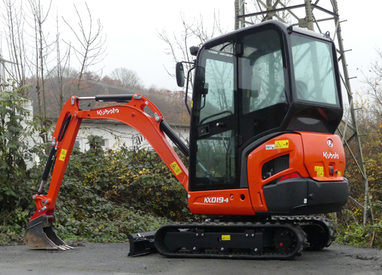1,9 t Minibagger Bagger mieten - Kubota KX019-4